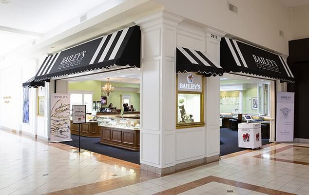baileys fine jewelry in crabtree valley mall in Raleigh, North Carolina