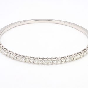 Asscher Cut Diamond Bangle Bracelet Bracelets Bailey's Fine Jewelry
