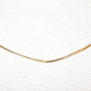 14K Gold .75mm Classic Box Chain NECKLACE Bailey's Fine Jewelry