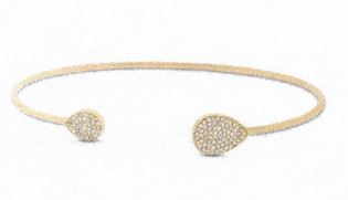 Bailey's Goldmark Collection Diamond Cuff Bracelet in 14k Yellow Gold