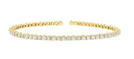 Bailey's Collection Diamond Flex Cuff Bracelet