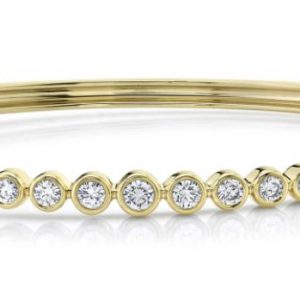 Bezel Set Diamond Hinge Bangle BRACELET Bailey's Fine Jewelry