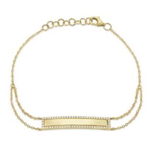 Bailey’s Heritage Collection Pave Edge ID Bracelet BRACELET Bailey's Fine Jewelry