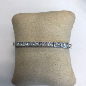 9.56CT Princess Diamond Channel Tennis Bracelet BRACELET Bailey's Fine Jewelry