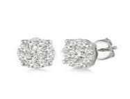 Lovebright Cluster Diamond Stud Earrings EARRING Bailey's Fine Jewelry