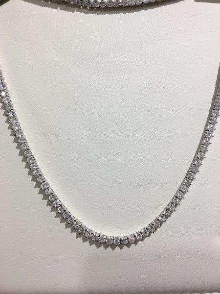 19.38CT Diamond Riviera Necklace
