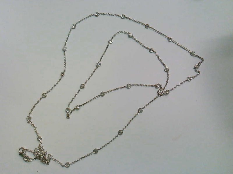 3.49CT Diamond By The Yard Necklace