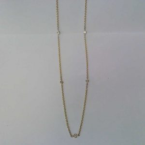 .25CT Yellow Gold Diamond by the Yard Necklace NECKLACE Bailey's Fine Jewelry
