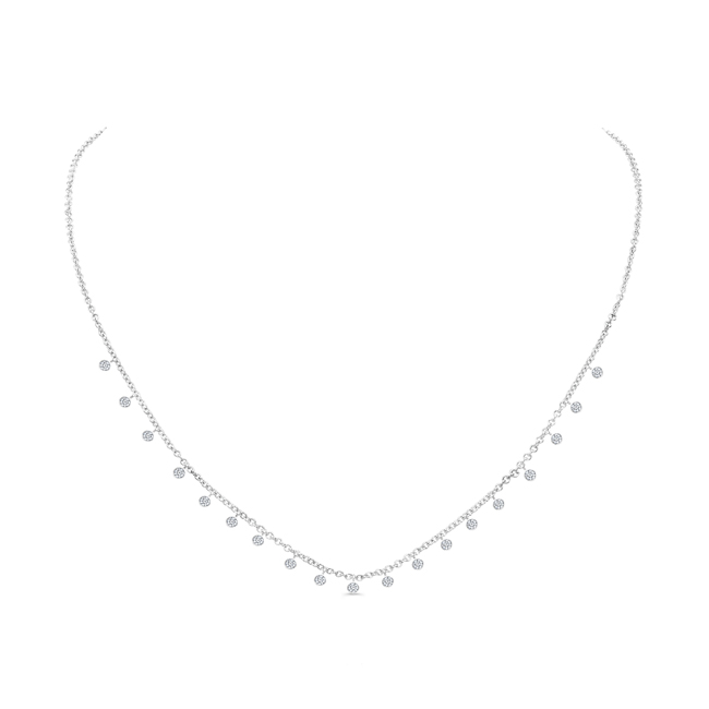 White Gold Diamond Choker Necklace
