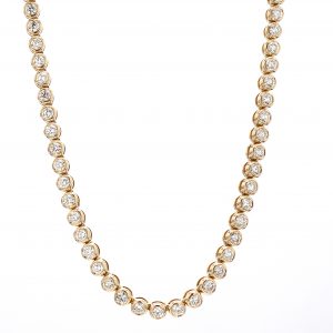 Choker Bezel Set Diamond Necklace NECKLACE Bailey's Fine Jewelry
