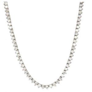 White Gold Riviera Diamond Necklace NECKLACE Bailey's Fine Jewelry