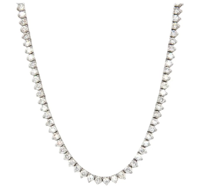 White Gold Riviera Diamond Necklace