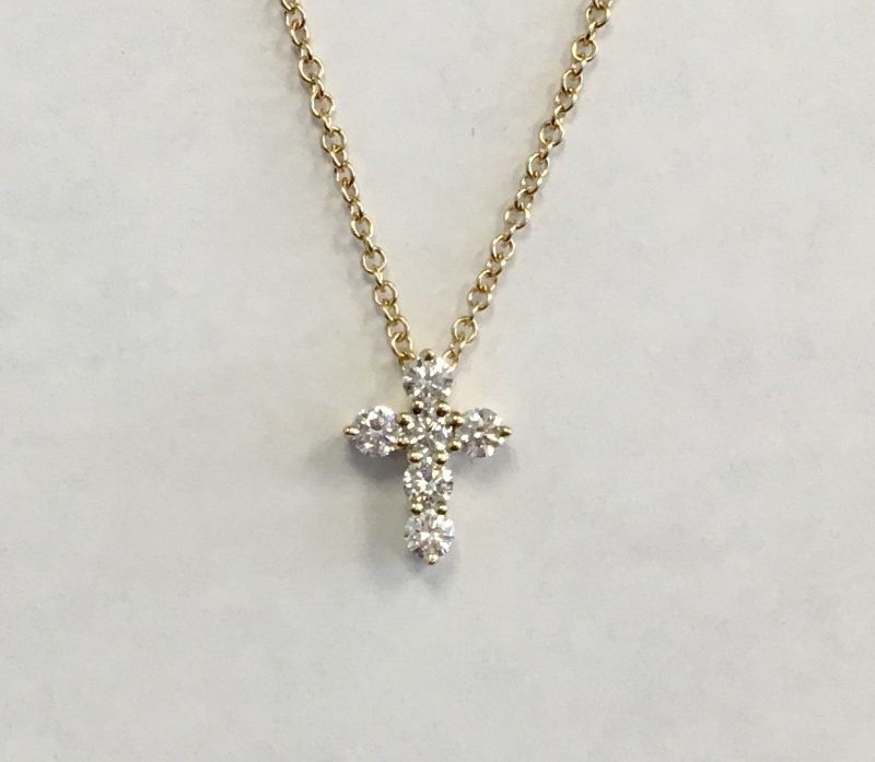 Bailey's Icon Collection 16" Diamond Cross Pendant Necklace