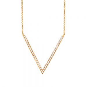 Bailey’s Goldmark Collection Chevron Diamond Pendant Necklace NECKLACE Bailey's Fine Jewelry