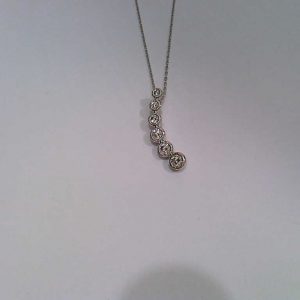 Bezel Set Diamond Journey Necklace NECKLACE Bailey's Fine Jewelry