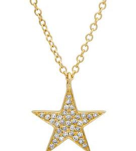 Bailey’s Goldmark Collection Diamond Star Pendant Necklace in 14k Yellow Gold NECKLACE Bailey's Fine Jewelry