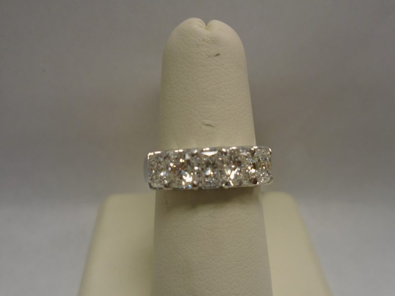 2.38CT 5 Radiant Diamond Band Ring