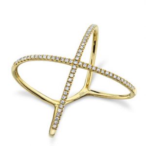 Bailey’s Goldmark Collection Diamond X Ring RINGS Bailey's Fine Jewelry