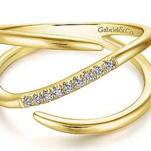 Split Shank Pave Diamond Wrap Ring RINGS Bailey's Fine Jewelry