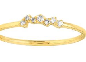 Petite Diamond Leaf Ring, Size 7 RINGS Bailey's Fine Jewelry