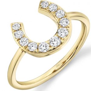 Horseshoe Ring with Diamonds RINGS Bailey's Fine Jewelry