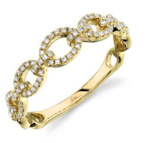 Pave Diamond Open Link Ring RINGS Bailey's Fine Jewelry