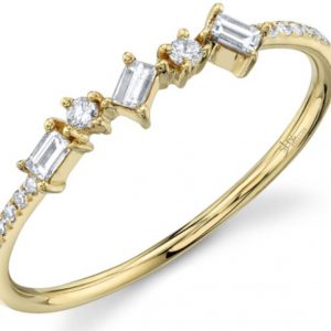 Alternating Baguette and Single Cut Diamond Ring RINGS Bailey's Fine Jewelry