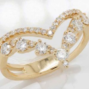 Double Row Pointed Stacking Ring RINGS Bailey's Fine Jewelry