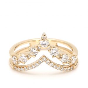 Diamond Double Point Ring RINGS Bailey's Fine Jewelry