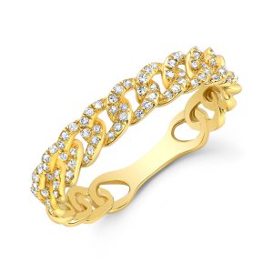 Pave Diamond Link Band RINGS Bailey's Fine Jewelry