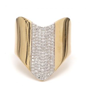 Diamond Chevron Band Ring RINGS Bailey's Fine Jewelry