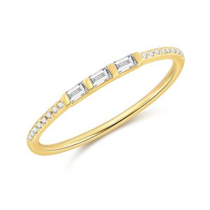 Baguette Pave Diamond Band Ring RINGS Bailey's Fine Jewelry