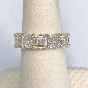 3.97CT Cushion Diamond Band Ring RINGS Bailey's Fine Jewelry