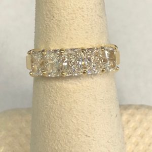 2.53CT Cushion Diamond Band Ring RINGS Bailey's Fine Jewelry