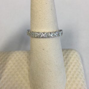 14KT White Gold Radiant Diamond Band Ring RINGS Bailey's Fine Jewelry