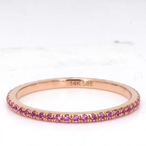 Pink Sapphire Eternity Band Ring RINGS Bailey's Fine Jewelry