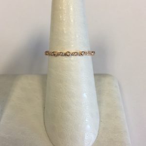 Marquise and Dot Diamond Ring in 14k Rose Gold RINGS Bailey's Fine Jewelry