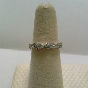 Small Pave Diamond Twist Band Ring RINGS Bailey's Fine Jewelry