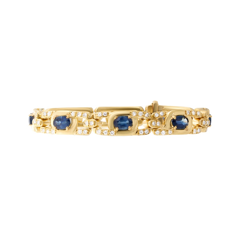 Bailey's Estate Vintage Sapphire and Diamond Bracelet