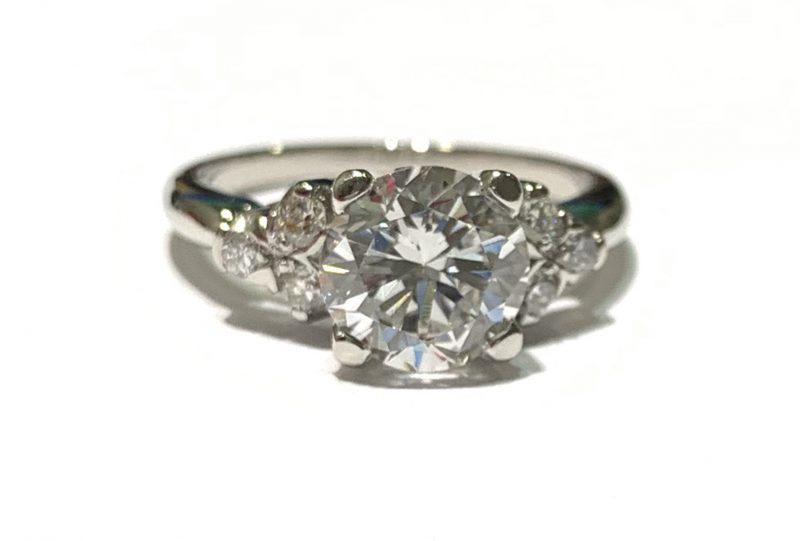 Bailey's Estate Platinum Diamond Ring