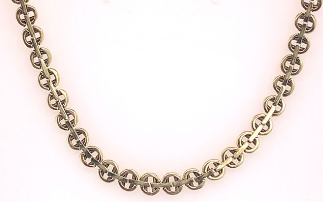 Bailey's Estate Victorian Bar and Circle Link Necklace