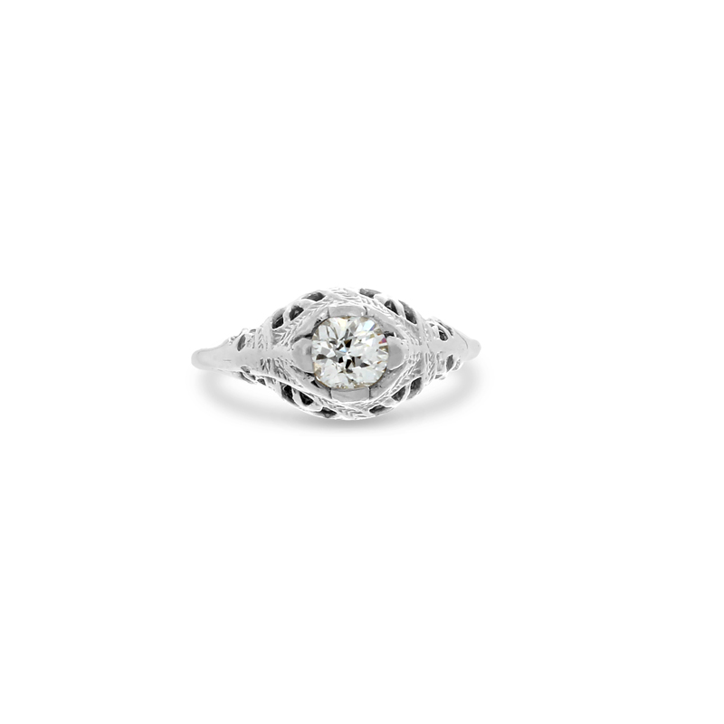 Bailey's Estate Vintage 0.47ct Solitaire Ring