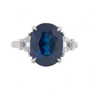 Bailey’s Estate 5.59ct Blue Sapphire Ring RINGS Bailey's Fine Jewelry