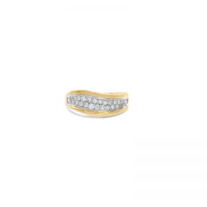 Bailey’s Estate Vintage Curved Band with Diamonds RINGS Bailey's Fine Jewelry