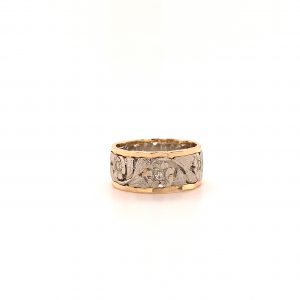 Bailey’s Estate Vintage Pierced Gallery Scrolls and Leaves Band RINGS Bailey's Fine Jewelry