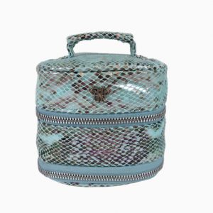 Weekender Jewelry Case in Turquoise Python GIFTWARE Bailey's Fine Jewelry