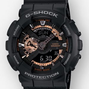 G-Shock Black and Rose Gold Watch WATCH Bailey's Fine Jewelry