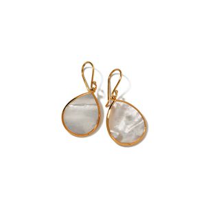 Ippolita 18K Gold Polished Rock Candy Mini Teardrop Earrings in Mother-of-Pearl EARRING Bailey's Fine Jewelry