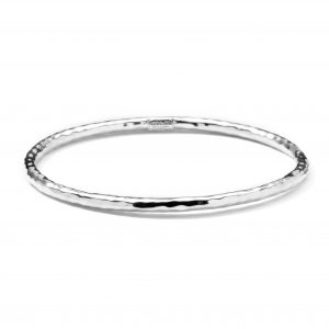 Ippolita Classico Sterling Silver #1 Hammered Bangle BRACELET Bailey's Fine Jewelry