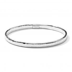Ippolita Classico Sterling Silver Flat Hammered Bangle BRACELET Bailey's Fine Jewelry